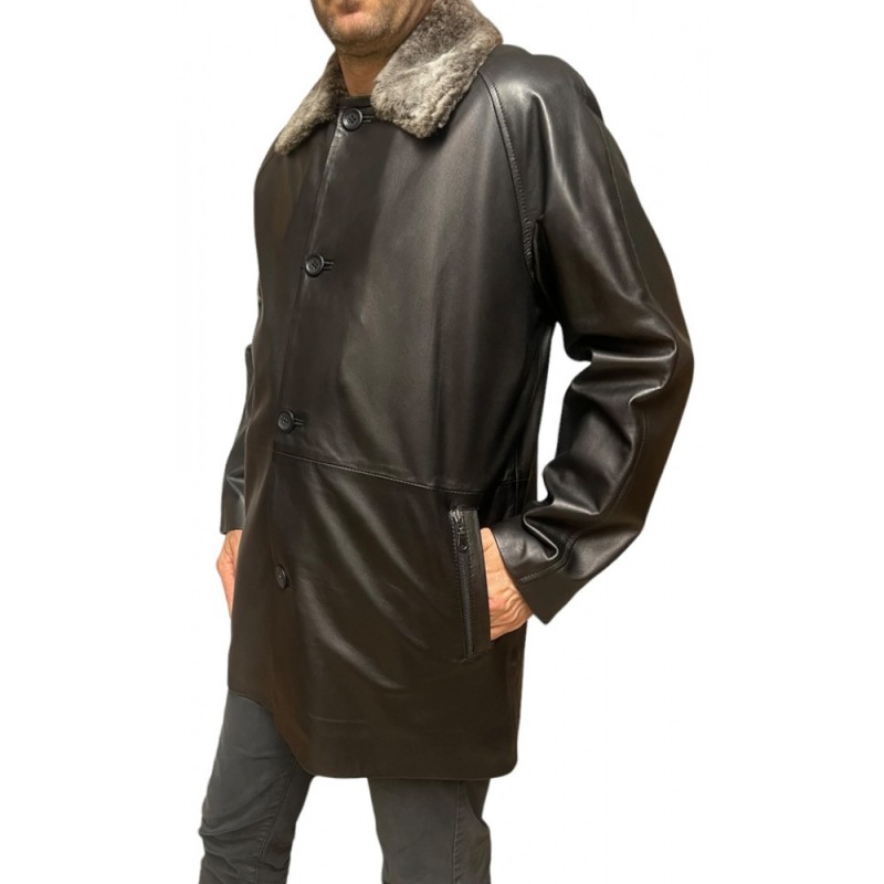 2002A ΑΝΔΡΙΚΟ ΔΕΡΜΑΤΙΝΟ ΤΖΑΚΕΤ ΜΑΥΡΟ