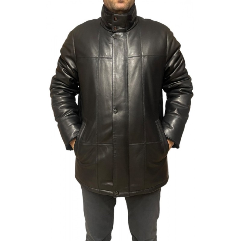 R-5324-SK ΑΝΔΡΙΚΟ ΔΕΡΜΑΤΙΝΟ ΤΖΑΚΕΤ ΜΑΥΡΟ