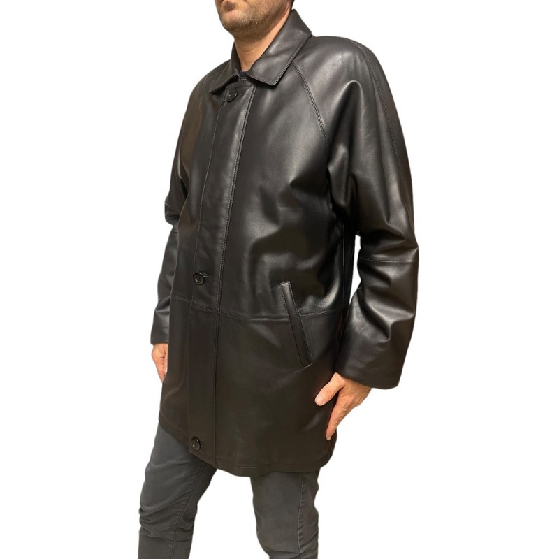 R-VITO ΑΝΔΡΙΚΟ ΔΕΡΜΑΤΙΝΟ ΤΖΑΚΕΤ ΜΑΥΡΟ