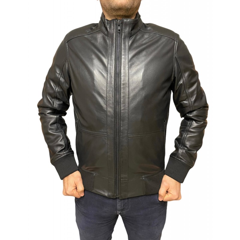 4503 ΑΝΔΡΙΚΟ ΔΕΡΜΑΤΙΝΟ BOMBER ΜΠΟΥΦΑΝ ΜΑΥΡΟ  4503 ΑΝΔΡΙΚΟ ΔΕΡΜΑΤΙΝΟ BOMBER ΜΠΟΥΦΑΝ ΜΑΥΡΟ