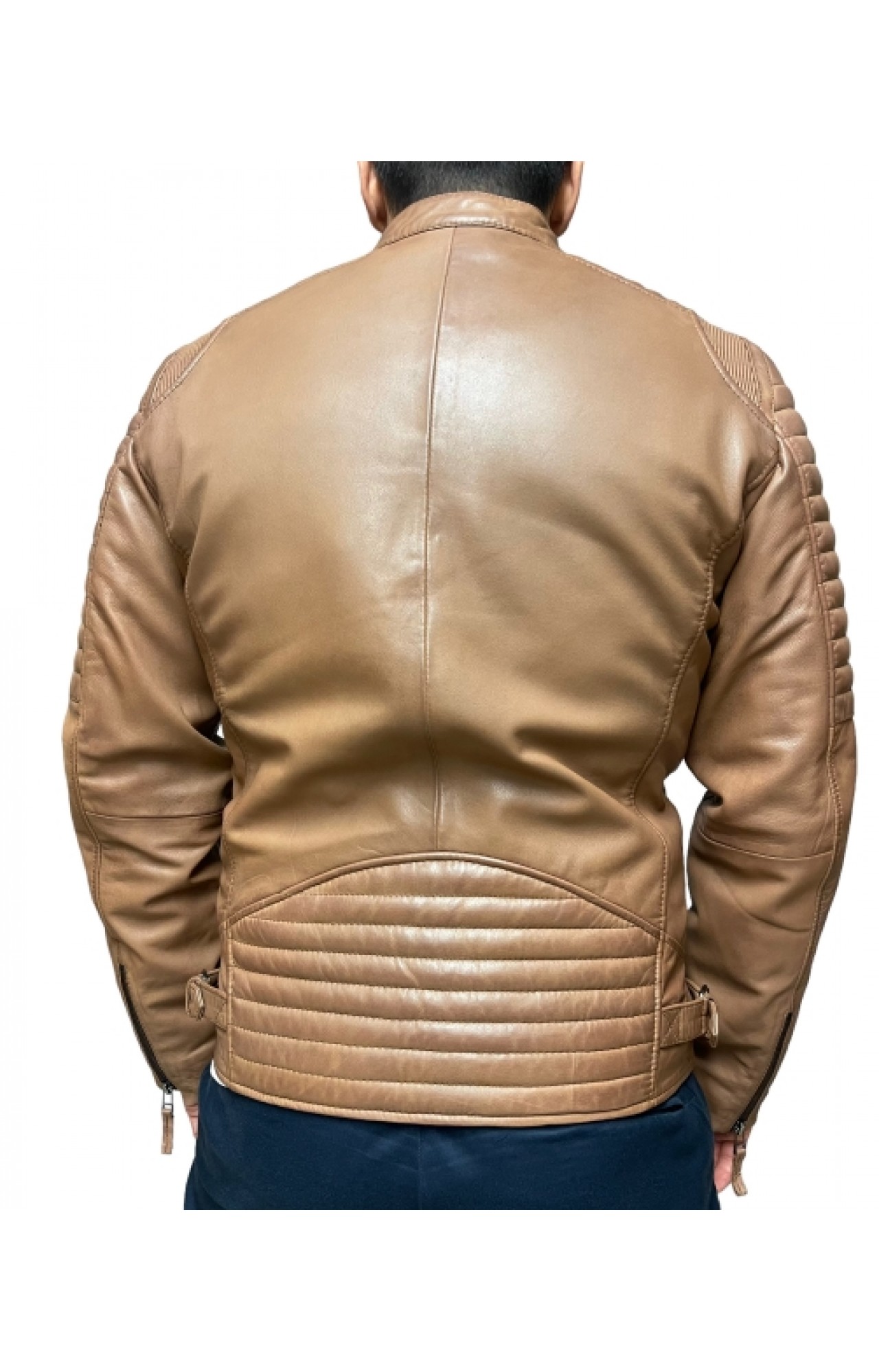 5081-PRAGUE MENS LEATHER BIKER JACKET