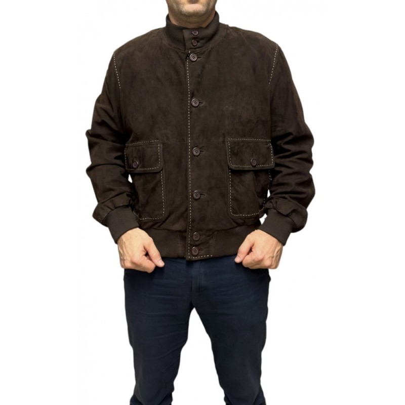 ME-BLOUSON 2 ΑΝΔΡΙΚΟ SUEDE BOMBER ΣΚΟΥΡΟ ΚΑΦΕ ME-BLOUSON 2 ΑΝΔΡΙΚΟ SUEDE BOMBER ΣΚΟΥΡΟ ΚΑΦΕ