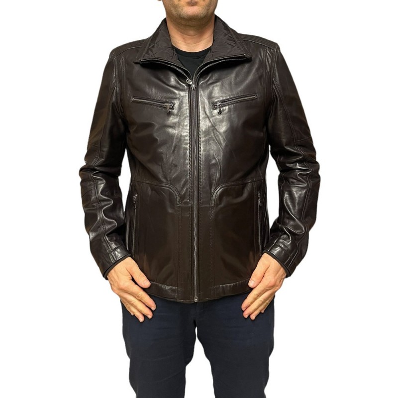 5307 ΑΝΔΡΙΚΟ ΔΕΡΜΑΤΙΝΟ ΜΠΟΥΦΑΝ ΚΑΦΕ