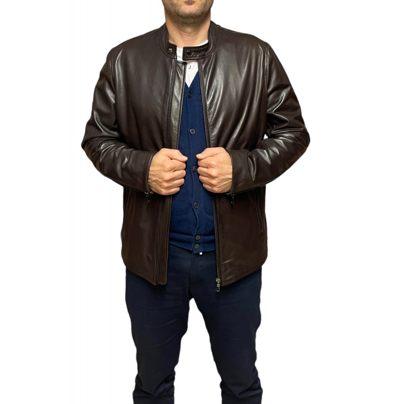 ANCONA ΑΝΔΡΙΚΟ ΔΕΡΜΑΤΙΝΟ ΜΠΟΥΦΑΝ ΚΑΦΕ