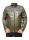 BO-COOPER-OLIVE MENS LEATHER JACKET BIKER 