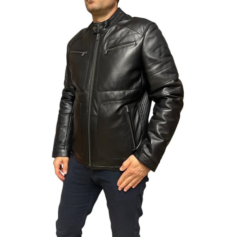 GR-DREXLER ΑΝΔΡΙΚΟ ΔΕΡΜΑΤΙΝΟ BIKER ΜΑΥΡΟ GR-DREXLER ΑΝΔΡΙΚΟ ΔΕΡΜΑΤΙΝΟ BIKER ΜΑΥΡΟ
