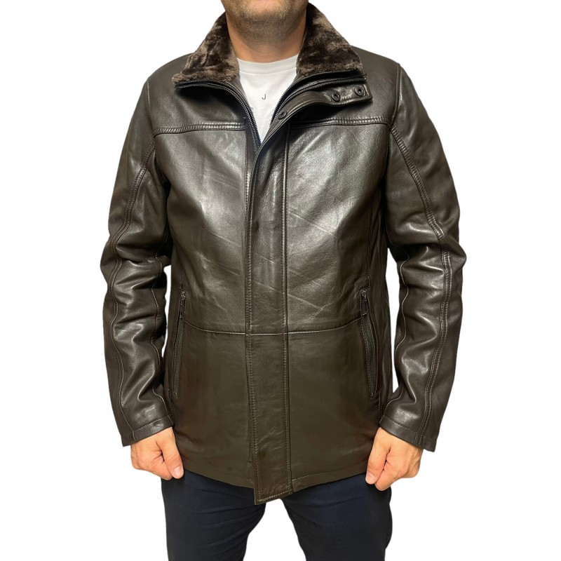 ID-4558A-BROWN ΑΝΔΡΙΚΟ ΔΕΡΜΑΤΙΝΟ ΜΠΟΥΦΑΝ ΚΑΦΕ