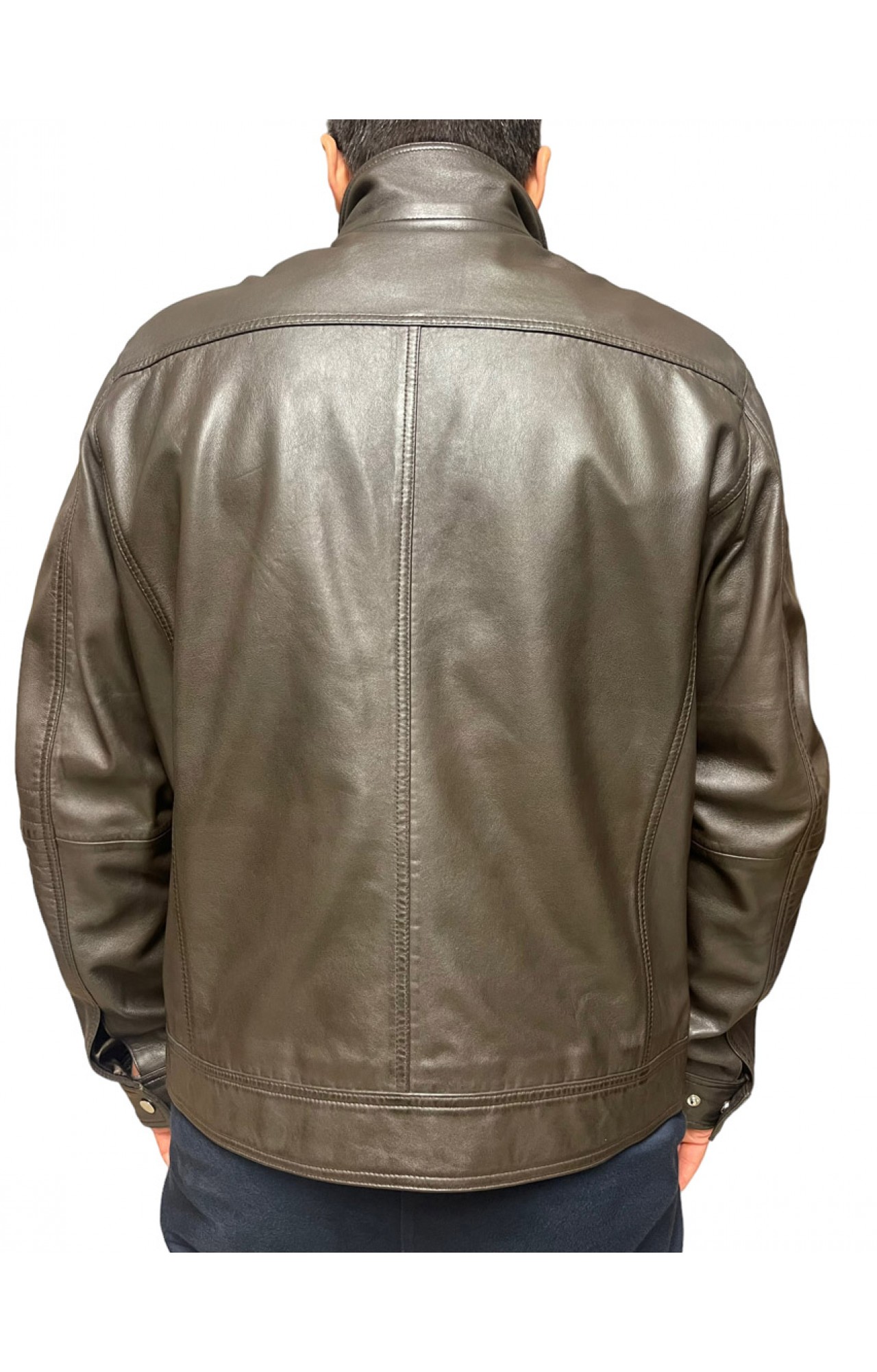 ID-4563-DK BROWN MENS LEATHER JACKET