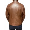 ID-4566 MENS LEATHER BIKER JACKET BROWN