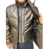ID-4577-DK BROWN ΑΝΔΡΙΚΟ ΔΕΡΜΑΤΙΝΟ ΜΠΟΥΦΑΝ ΣΚΟΥΡΟ ΚΑΦΕ