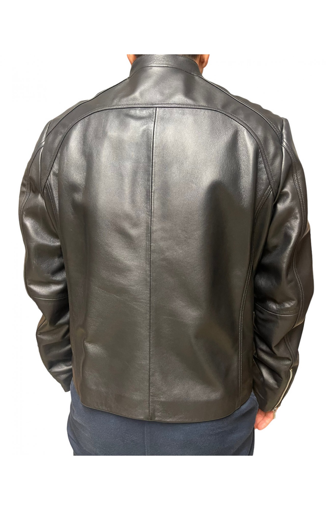 ID-4568-BLACK ΑΝΔΡΙΚΟ ΔΕΡΜΑΤΙΝΟ ΜΠΟΥΦΑΝ ΜΑΥΡΟ