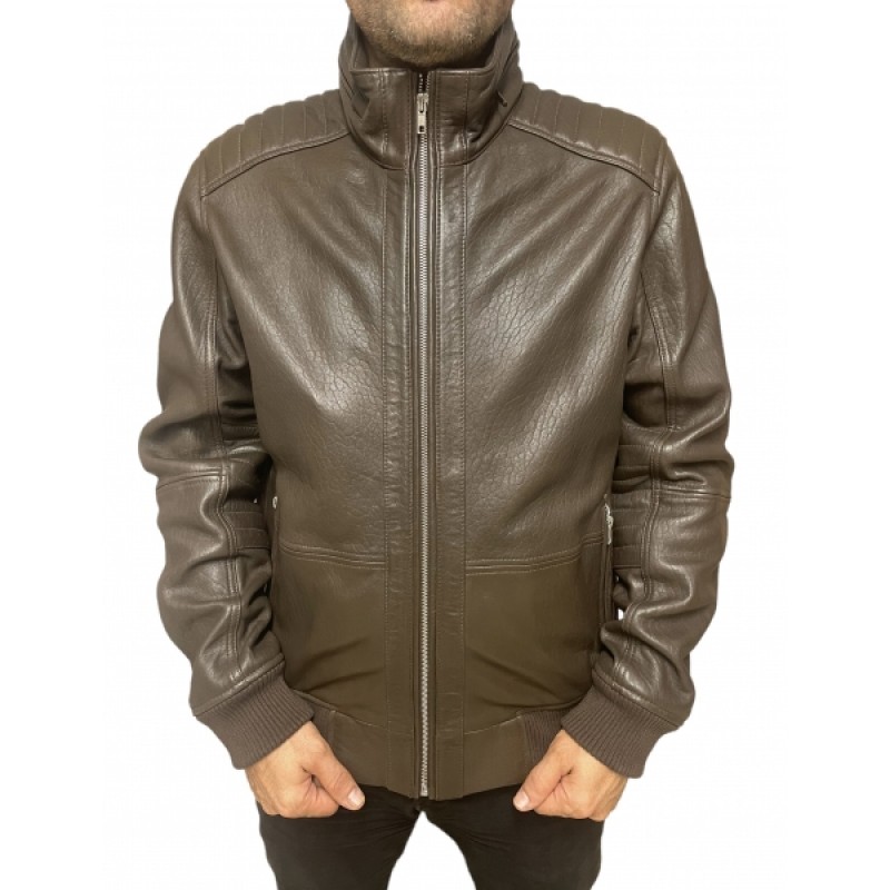 4503-BROWN ΑΝΔΡΙΚΟ ΔΕΡΜΑΤΙΝΟ BOMBER ΜΠΟΥΦΑΝ ΚΑΦΕ 4503-BROWN ΑΝΔΡΙΚΟ ΔΕΡΜΑΤΙΝΟ BOMBER ΜΠΟΥΦΑΝ ΚΑΦΕ
