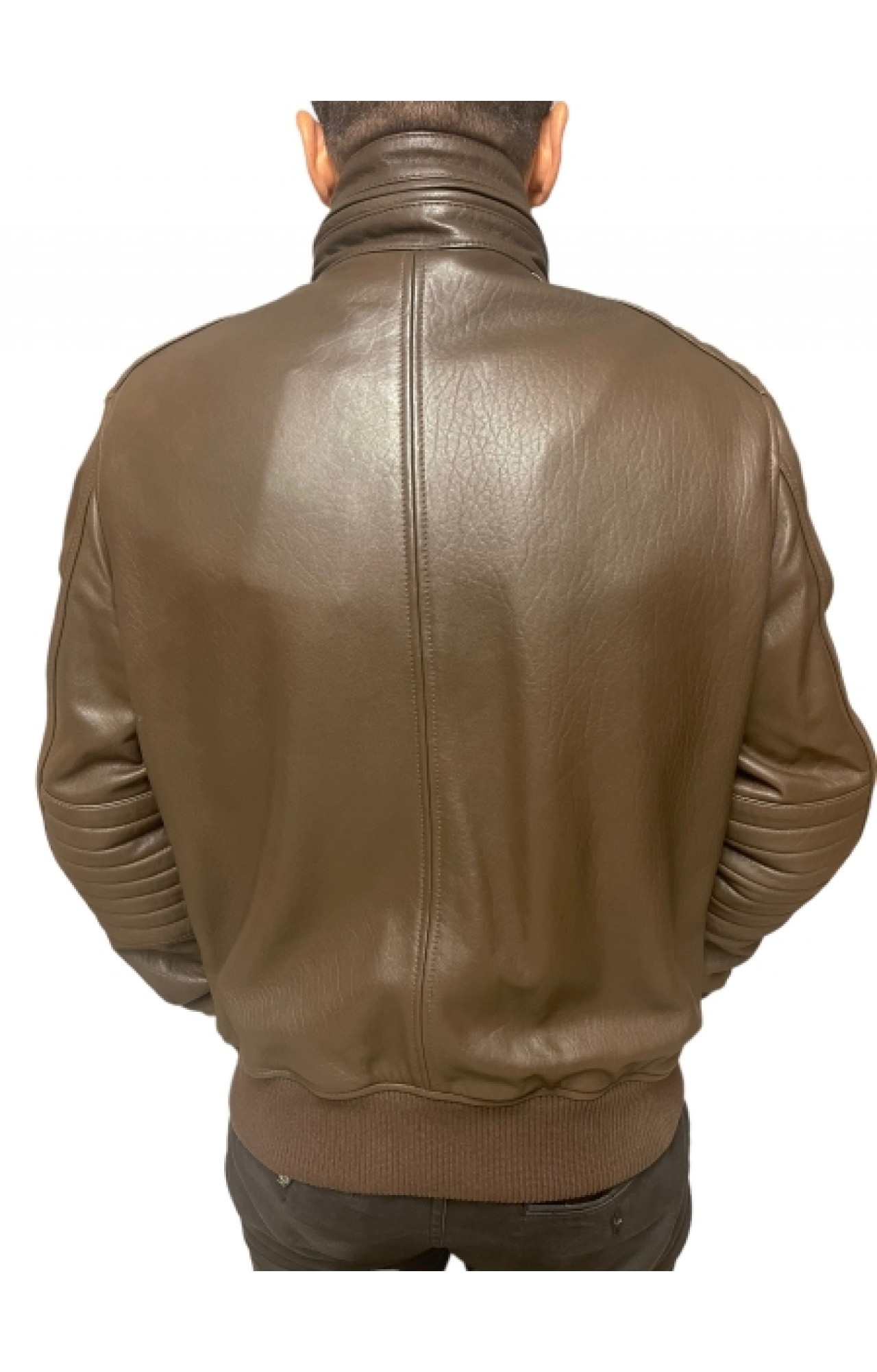 MENS LEATHER JACKET 4503 BROWN