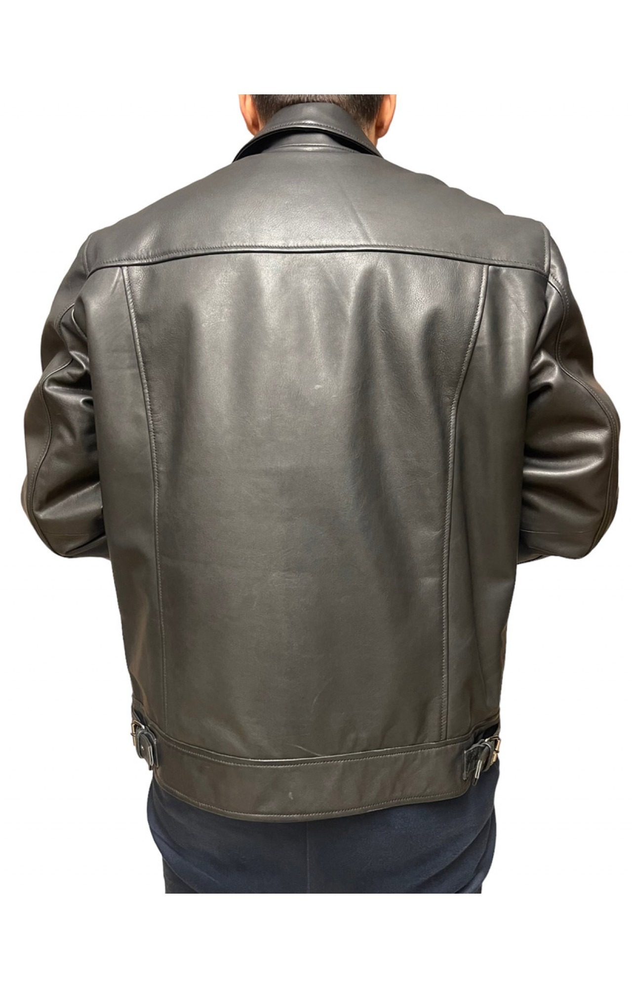 LAZARUS-BLACK MENS LEATHER JACKET