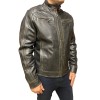 LEEWARD 3 MENS BLACK LEATHER JACKET