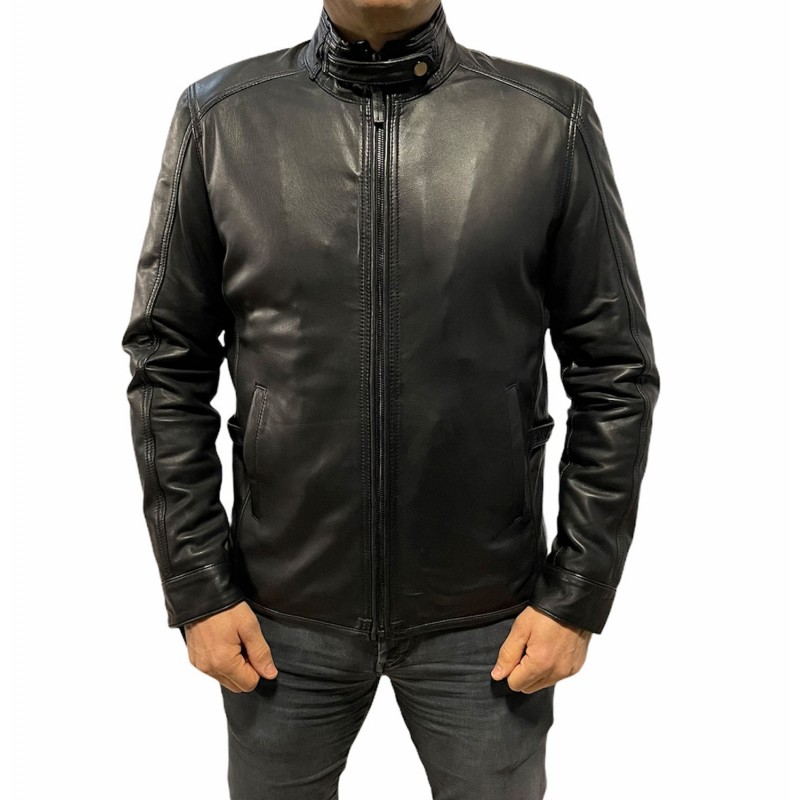 BO-M170209 ΔΕΡΜΑΤΙΝΟ ΑΝΔΡΙΚΟ ΜΠΟΥΦΑΝ BIKER ΜΑΥΡΟ BO-M170209 ΔΕΡΜΑΤΙΝΟ ΑΝΔΡΙΚΟ ΜΠΟΥΦΑΝ BIKER ΜΑΥΡΟ