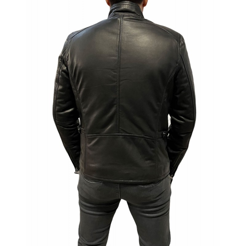 BO-M170209 ΔΕΡΜΑΤΙΝΟ ΑΝΔΡΙΚΟ ΜΠΟΥΦΑΝ BIKER ΜΑΥΡΟ BO-M170209 ΔΕΡΜΑΤΙΝΟ ΑΝΔΡΙΚΟ ΜΠΟΥΦΑΝ BIKER ΜΑΥΡΟ