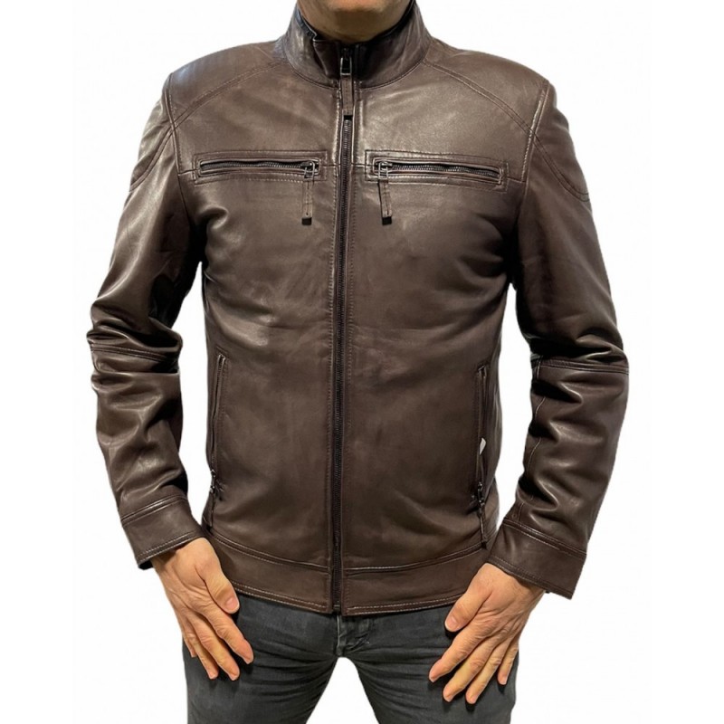 M180202 ΑΝΔΡΙΚΟ ΔΕΡΜΑΤΙΝΟ BIKER ΚΑΦΕ M180202 ΑΝΔΡΙΚΟ ΔΕΡΜΑΤΙΝΟ BIKER ΚΑΦΕ