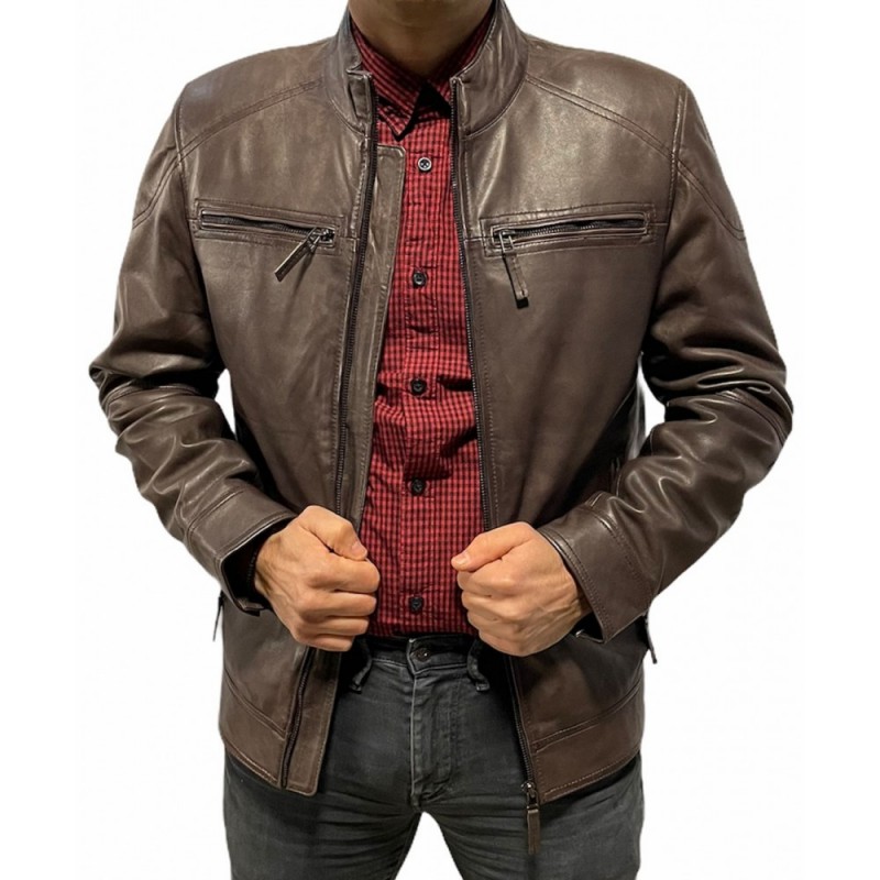 M180202 ΑΝΔΡΙΚΟ ΔΕΡΜΑΤΙΝΟ BIKER ΚΑΦΕ M180202 ΑΝΔΡΙΚΟ ΔΕΡΜΑΤΙΝΟ BIKER ΚΑΦΕ