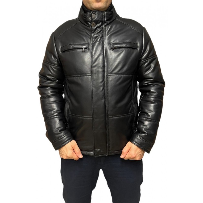 NOLAN ΑΝΔΡΙΚΟ ΔΕΡΜΑΤΙΝΟ ΜΠΟΥΦΑΝ ΜΑΥΡΟ