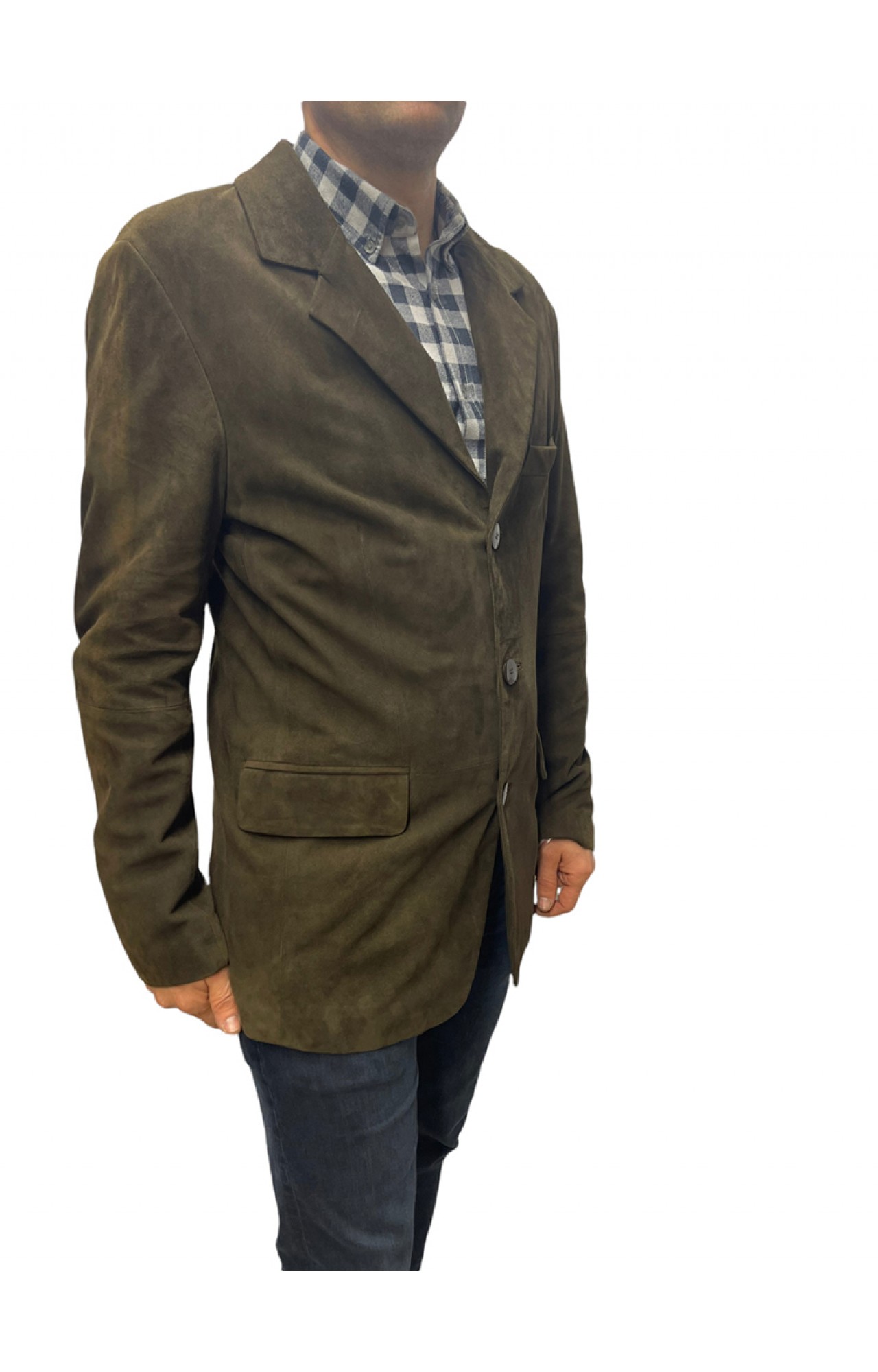D-8530 MENS BROWN SUEDE BLAZER