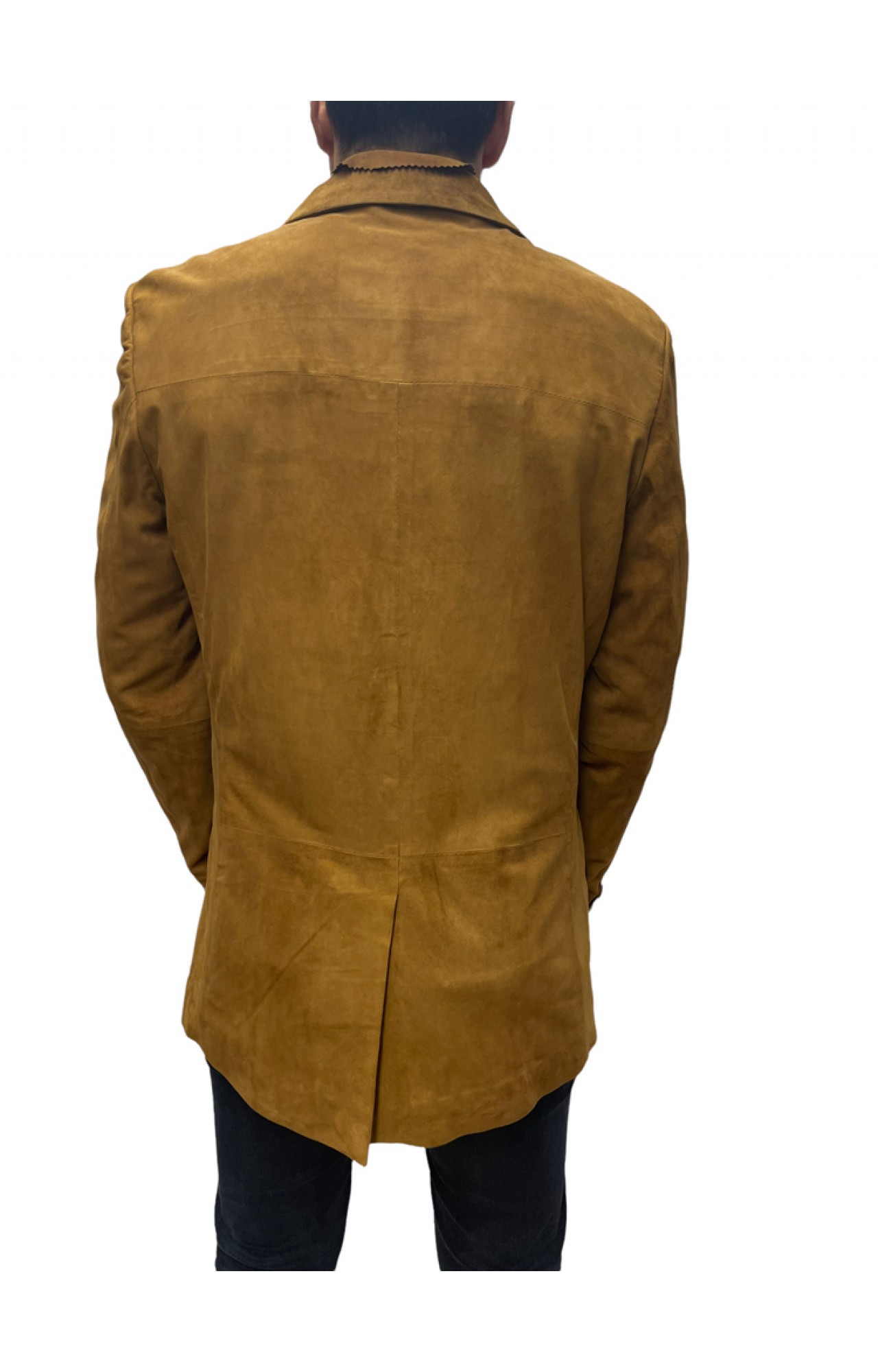 D-8530 MENS TAN SUEDE BLAZER