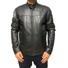 VESPA-BLACK MENS LEATHER JACKET