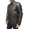VESPA-BLACK MENS LEATHER JACKET