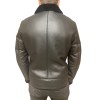 PILOT MENS BLACK LEATHER SHEEPSKIN
