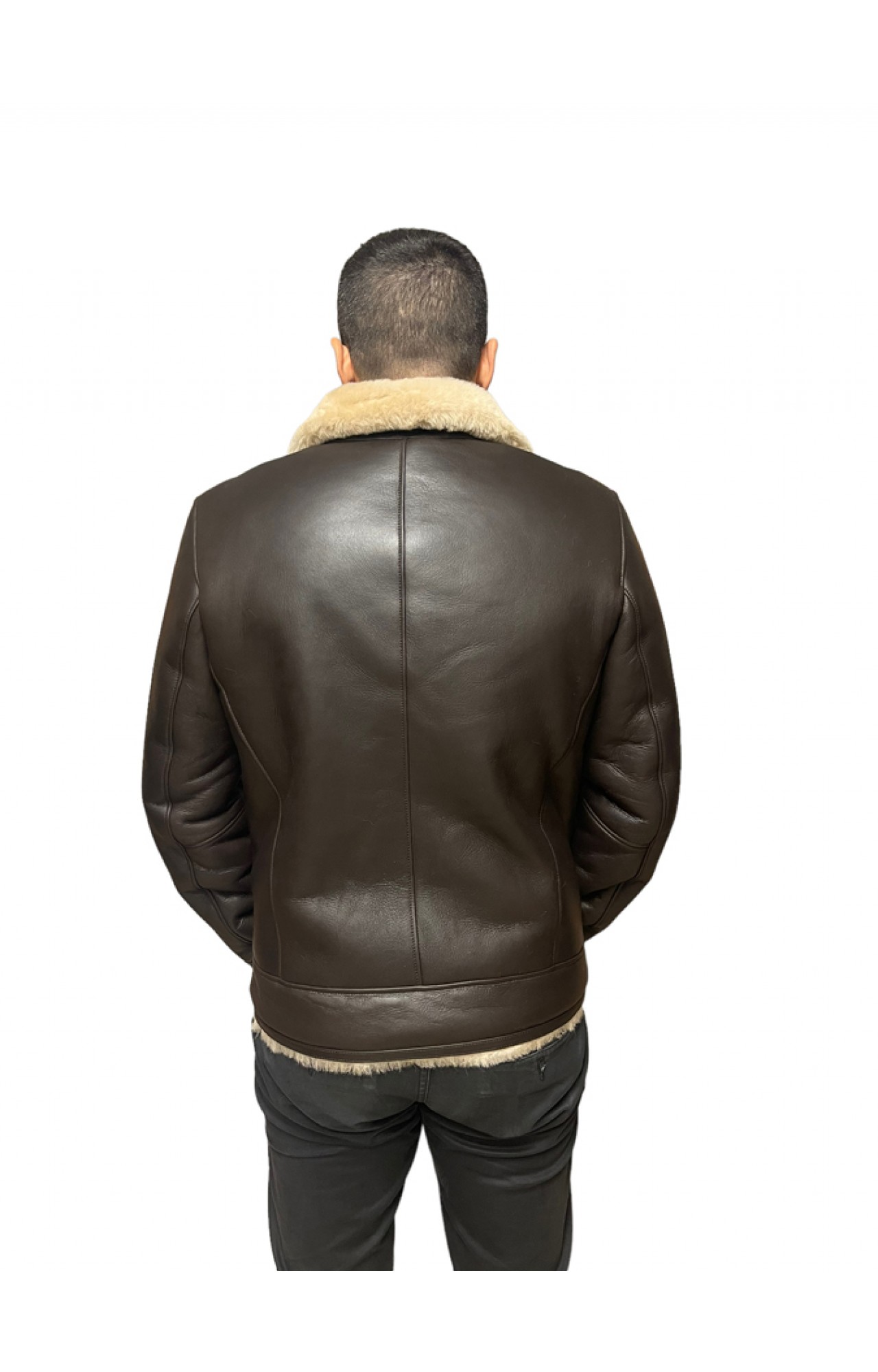  PILOT MENS BROWN SHEEPSKIN