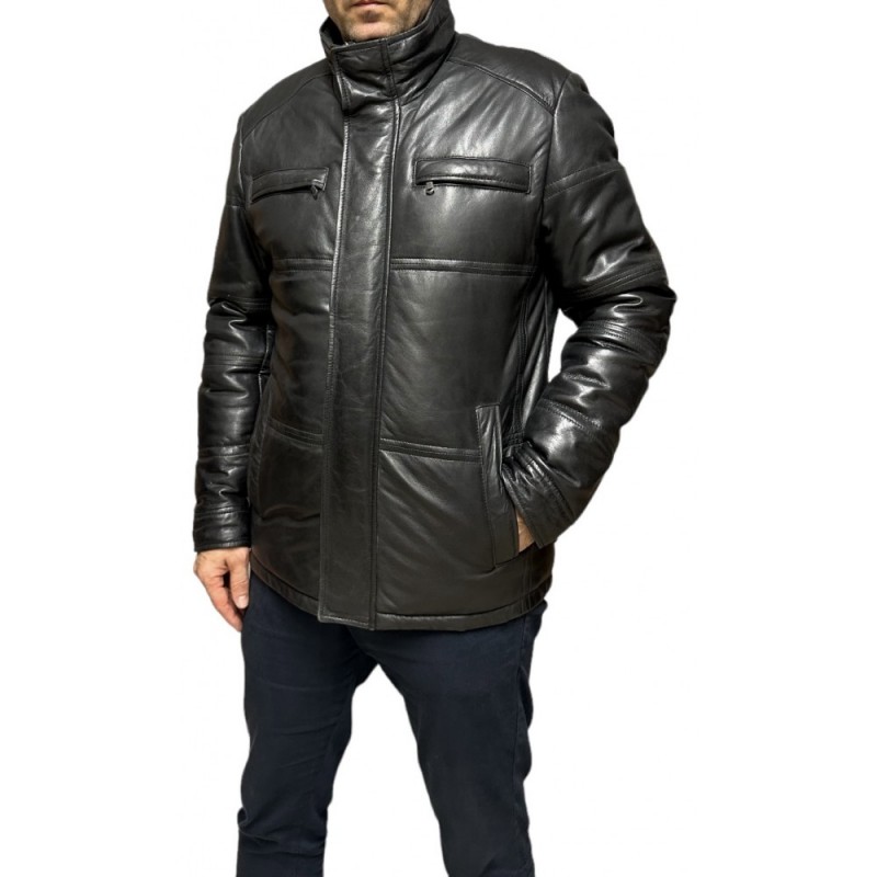 35 ΑΝΔΡΙΚΟ ΔΕΡΜΑΤΙΝΟ ΜΠΟΥΦΑΝ PUFFER ΜΑΥΡΟ 35 ΑΝΔΡΙΚΟ ΔΕΡΜΑΤΙΝΟ ΜΠΟΥΦΑΝ PUFFER ΜΑΥΡΟ