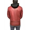 MENS LEATHER JACKET ALWIN MERLOT J&F
