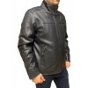DERRY-BLACK MENS LEATHER BIKER JACKET