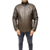 D-4051-DK BROWN MENS LEATHER JACKET 