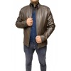 D-4051-DK BROWN MENS LEATHER JACKET 
