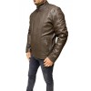 D-4051-DK BROWN MENS LEATHER JACKET 