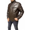 ID-4592-DK BROWN MENS LEATHER JACKET DARK BROWN