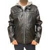ID-4564 MENS BLACK LEATHER JACKET