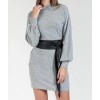 RITA WIDE BINDING BELT WOMEN'S GENUINE LEATHER BLACK