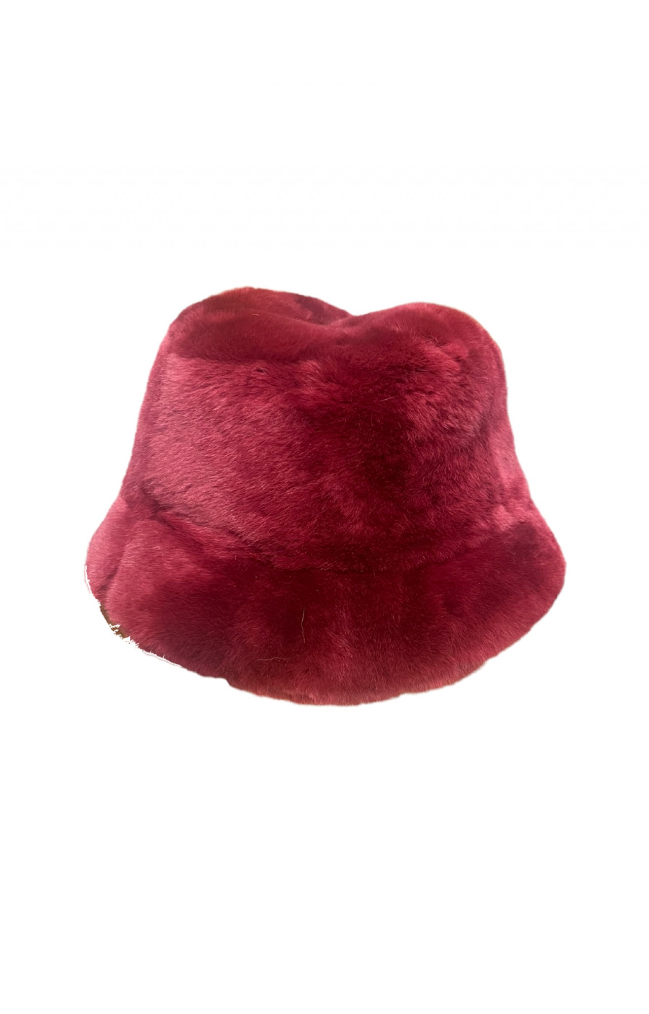 WOMEN'S KATIA BURGUNDY FUR HAT