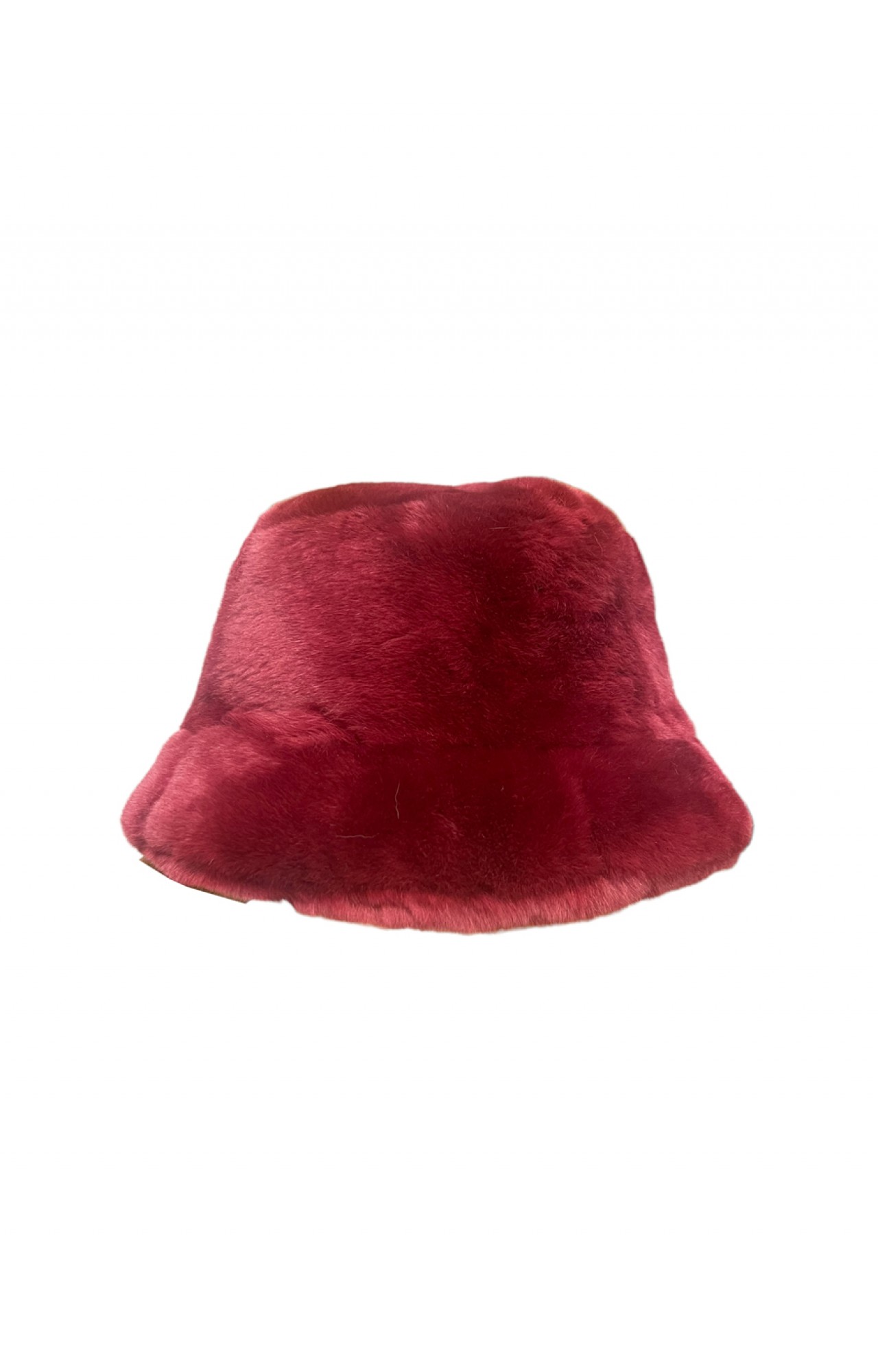 WOMEN'S KATIA BURGUNDY FUR HAT
