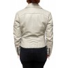 AW23-70 WOMENS LEATHER JACKET WHITE