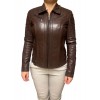BO-SABRA-BOGOTA WOMENS LEATHER JACKET DARK BROWN