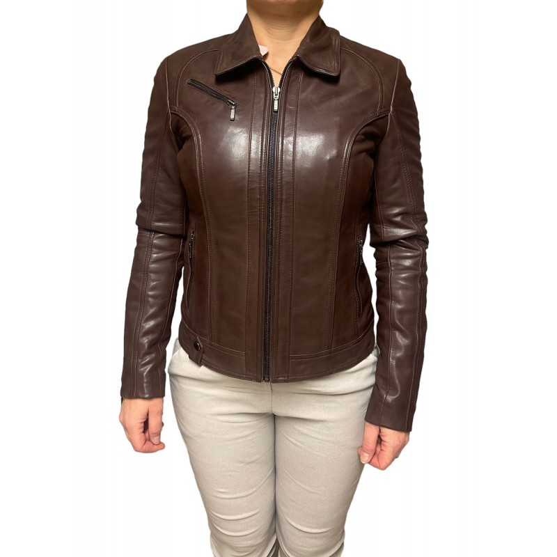 BO-SABRA-BOGOTA ΓΥΝΑΙΚΕΙΟ ΔΕΡΜΑΤΙΝΟ ΜΠΟΥΦΑΝ ΚΑΦΕ ΣΚΟΥΡΟ