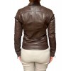 BO-SABRA-BOGOTA WOMENS LEATHER JACKET DARK BROWN