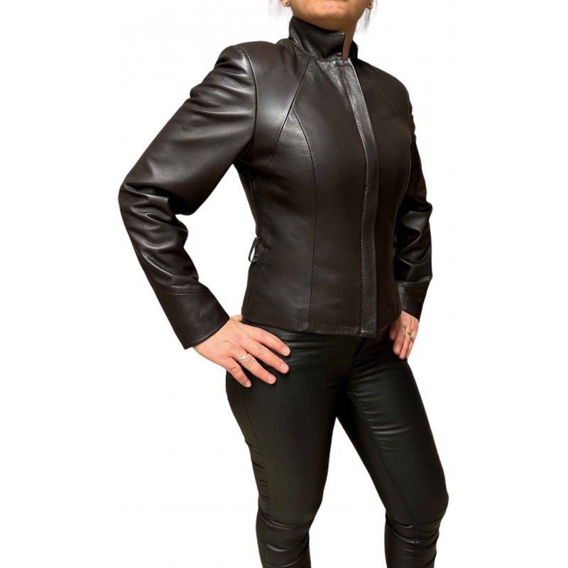 GOLDIE ΓΥΝΑΙΚΕΙΟ ΔΕΡΜΑΤΙΝΟ BIKER ΚΑΦΕ GOLDIE ΓΥΝΑΙΚΕΙΟ ΔΕΡΜΑΤΙΝΟ BIKER ΚΑΦΕ