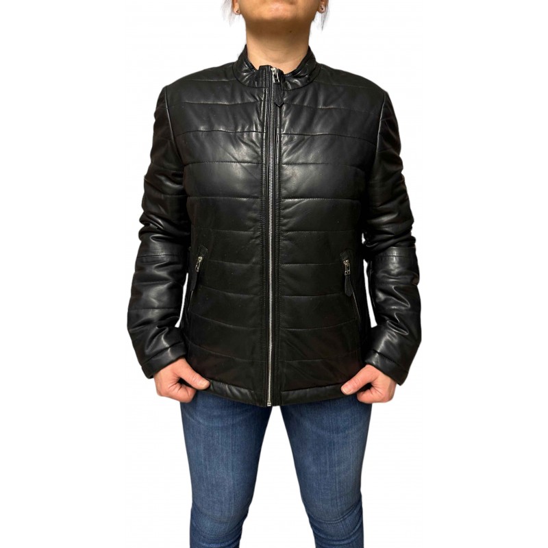 PADDED ΓΥΝΑΙΚΕΙΟ ΔΕΡΜΑΤΙΝΟ BIKER ΜΑΥΡΟ PADDED ΓΥΝΑΙΚΕΙΟ ΔΕΡΜΑΤΙΝΟ BIKER ΜΑΥΡΟ