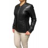 AW23-73-BLACK WOMENS LEATHER BIKER-JACKET
