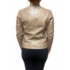 AW23-73-TAUPE WOMEN'S LEATHER BIKER JACKET