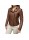 BO-LIA WOMENS BROWN LEATHER JACKET
